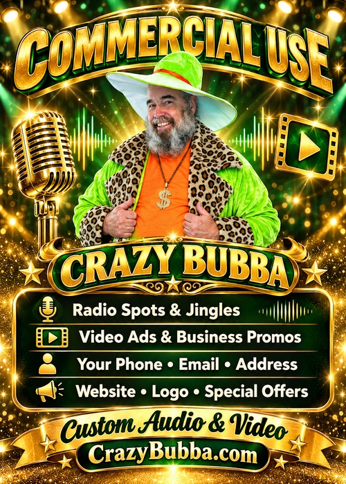 Crazy Bubba Commercial